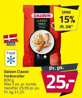 Fleggaard Daloon Classic Forårsruller tilbud