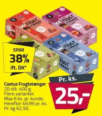 Fleggaard Castus Frugtstænger tilbud