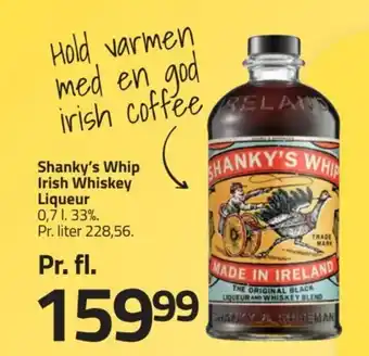Fleggaard Shanky's Whip Irish Whiskey Liqueur tilbud