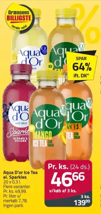 Fleggaard Aqua D'or Ice Tea el. Sparkles tilbud
