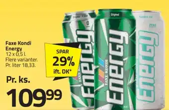 Fleggaard Faxe Kondi Energy tilbud