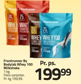 Fleggaard Frontrunner By Bodylab Whey 100 Milkshake tilbud
