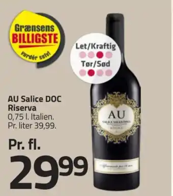 Fleggaard AU Salice DOC Riserva tilbud