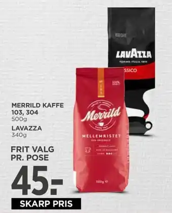 Liva-Stormarked MERRILD KAFFE 103, 304 tilbud