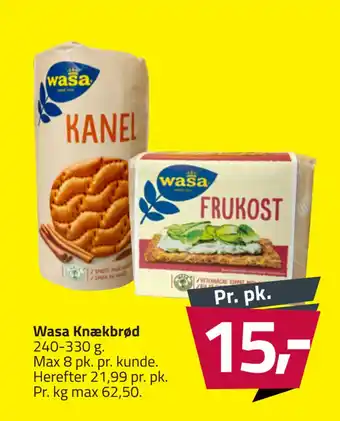 Fleggaard Wasa Knækbrød tilbud