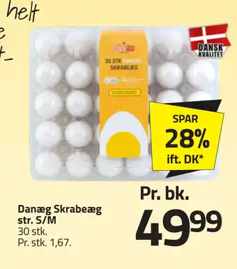 Fleggaard Danæg Skrabeæg str. S/M tilbud