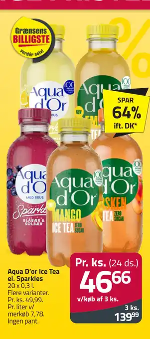 Fleggaard Aqua D’or Ice Tea el. Sparkles tilbud