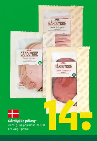 Coop 365 Gårdlykke pålæg tilbud