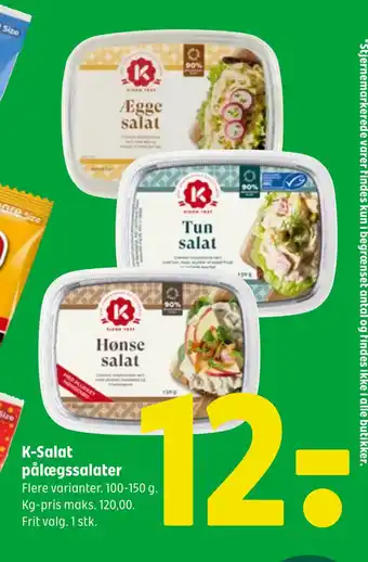 Coop 365 K-Salat pålægssalater tilbud