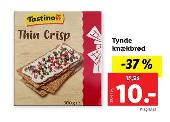 Lidl Tynde knækbrød tilbud