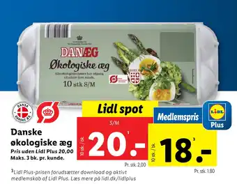 Lidl Danske økologiske æg tilbud