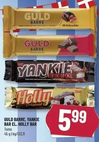 Løvbjerg Guld Barre, Yankie Bar El. Holly Bar 45g tilbud