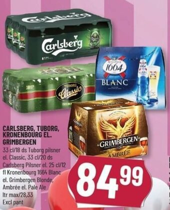 Løvbjerg Carlsberg, Tuborg, Kronenbourg El. Grimbergen tilbud