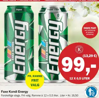 Købmandsgården Faxe Kondi Energy tilbud