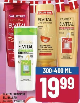 Løvbjerg Elvital Shampoo El. Balsam 300-400 ml tilbud