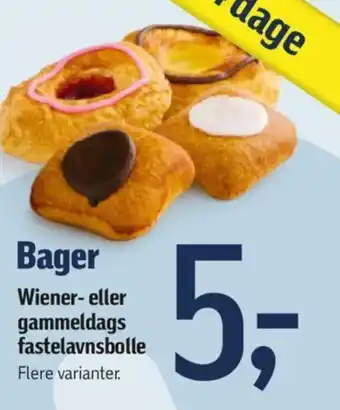 Føtex Bager Wiener- eller gammeldags fastelavnsbolle tilbud