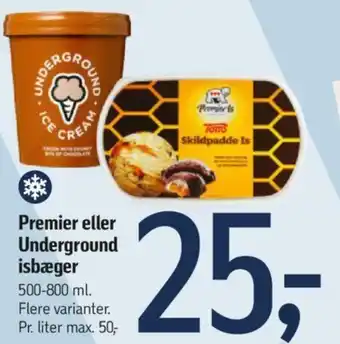 Føtex Premier eller Underground isbæger tilbud