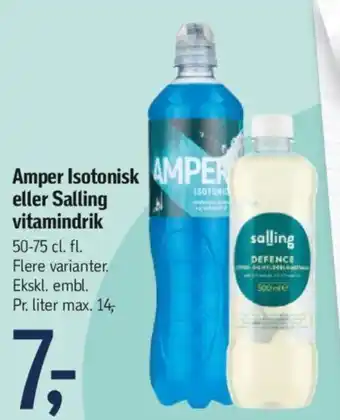 Føtex Amper Isotonisk eller Salling vitamindrik tilbud