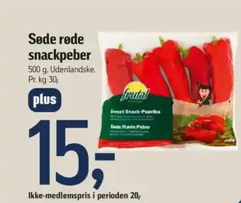 Føtex Søde røde snackpeber tilbud