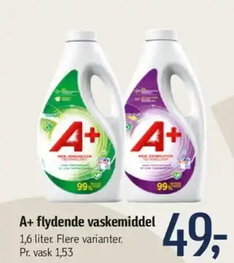 A+ flydende vaskemiddel