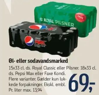 Føtex Øl- eller sodavandsmarked tilbud