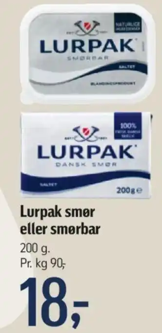 Føtex Lurpak smer eller smørbar tilbud