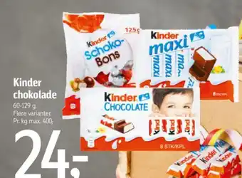 Føtex Kinder chokolade tilbud