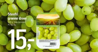 Føtex Stenfri grønne druer tilbud