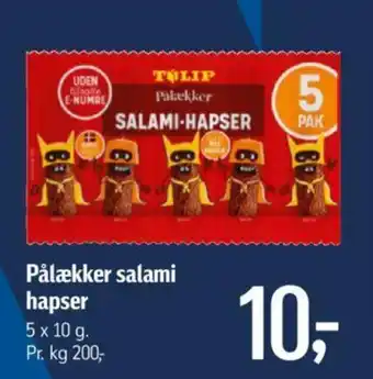 Føtex Pålækker salami hapser tilbud
