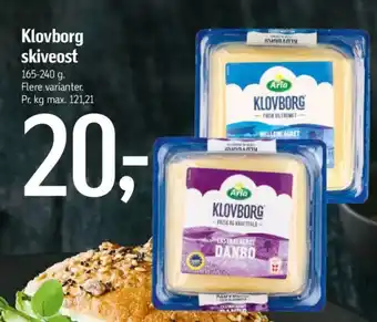 Føtex Klovborg skiveost tilbud