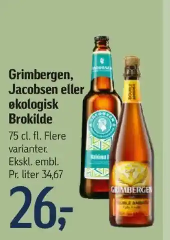 Føtex Grimbergen, Jacobsen eller økologisk Brokilde tilbud