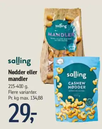 Føtex Nødder eller mandler tilbud