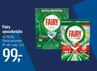 Føtex Fairy opvasketabs tilbud