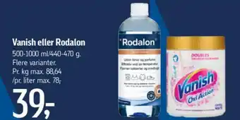 Føtex Vanish eller Rodalon tilbud