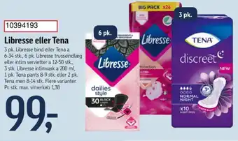 Føtex Libresse eller Tena tilbud