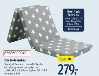 Føtex Star foldemadras tilbud