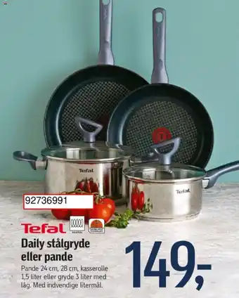 Føtex Daily stålgryde eller pande tilbud