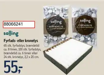 Føtex Fyrfads- eller kronelys tilbud