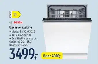 Føtex Opvaskemaskine tilbud