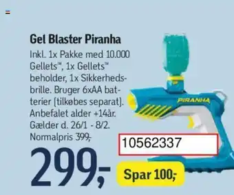 Føtex Gel Blaster Piranha tilbud