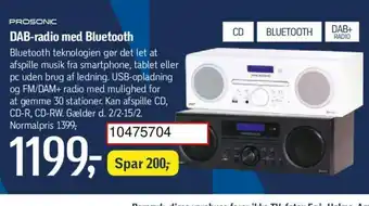 DAB-radio med Bluetooth