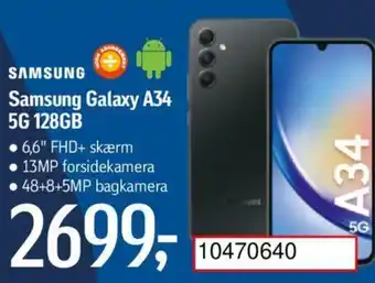Føtex Samsung Galaxy A34 5G 128GB tilbud