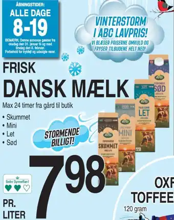 ABC Lavpris DANSK MAELK tilbud