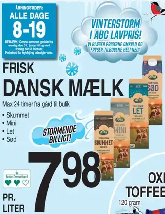ABC Lavpris Dansk Mælk tilbud