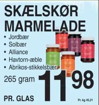 ABC Lavpris SKÆLSKØR MARMELADE tilbud