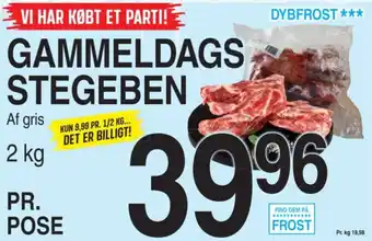 GAMMELDAGS STEGEBEN