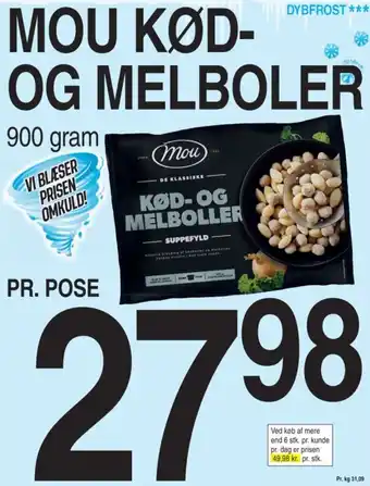 ABC Lavpris MOU KØD-OG MELBOLER tilbud