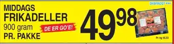ABC Lavpris MIDDAGS FRIKADELLER tilbud
