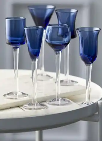 Lyngby Glas, 6 Ass. Snapseglas