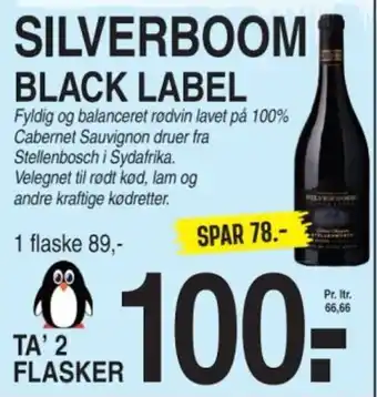 ABC Lavpris SILVERBOOM BLACK LABEL tilbud